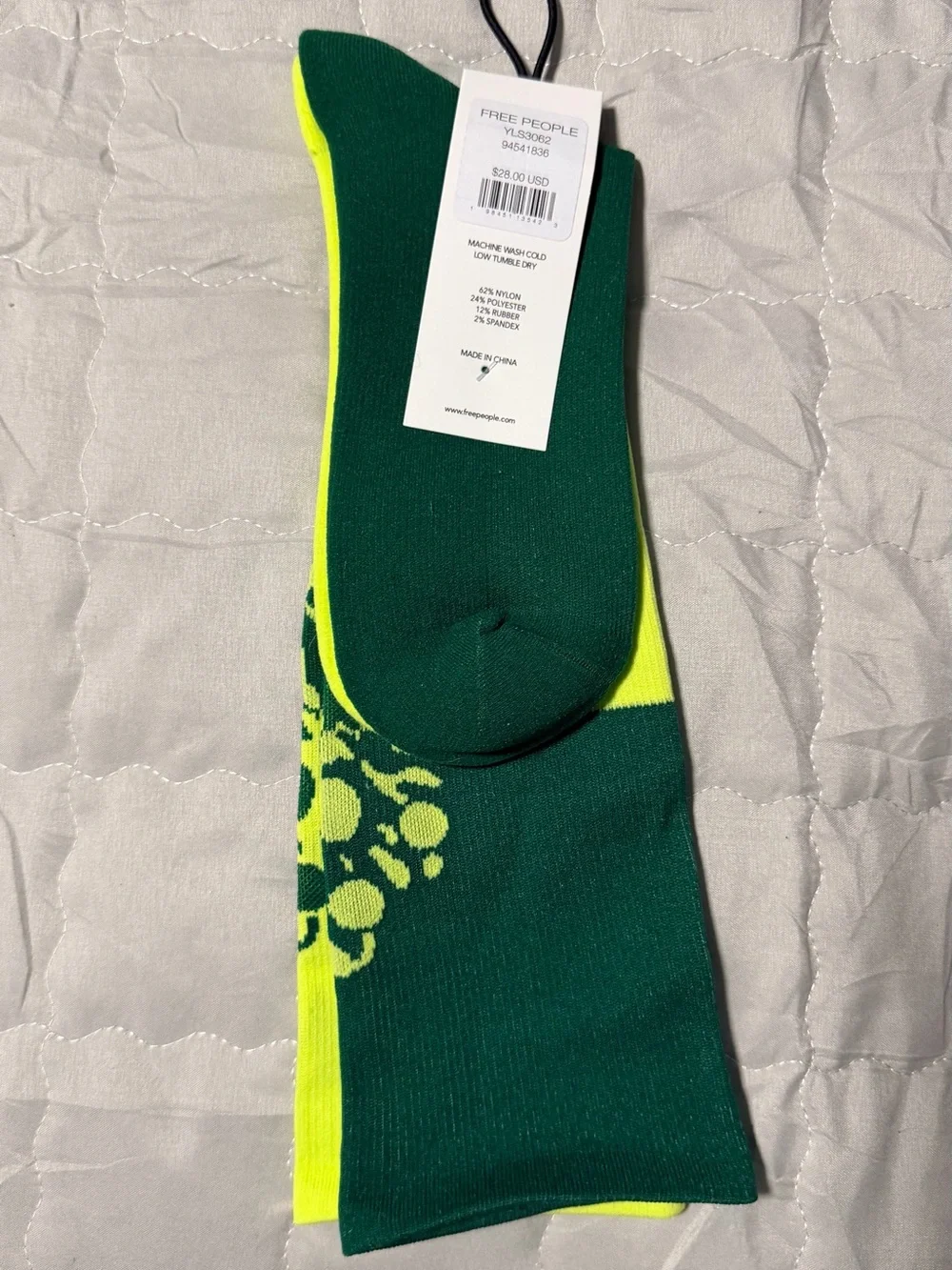 Free People Movement Compression Colorblock  tall socks NWT
